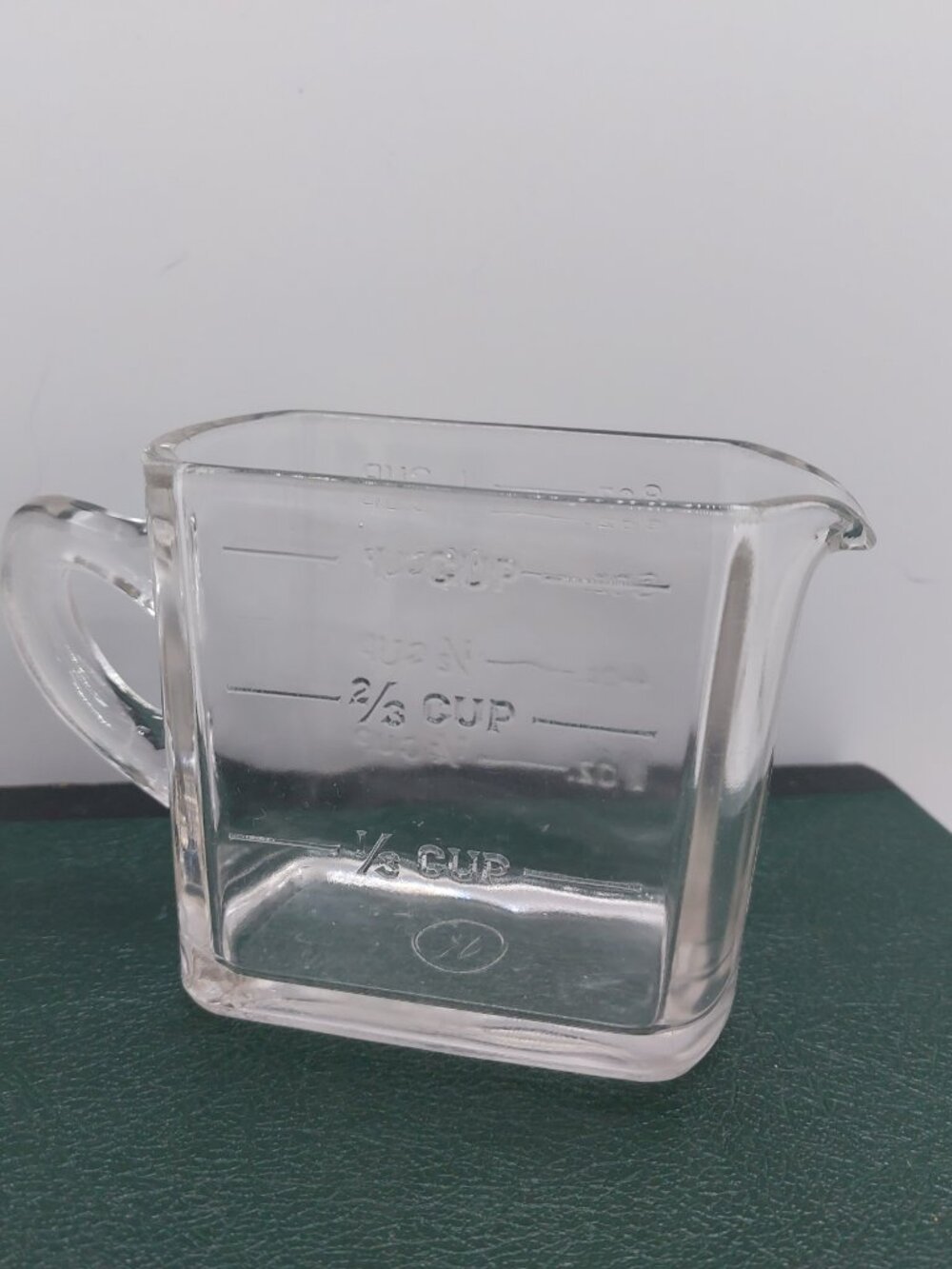 Vintage 1930's Kellogg's Clear Glass Measuring Cup